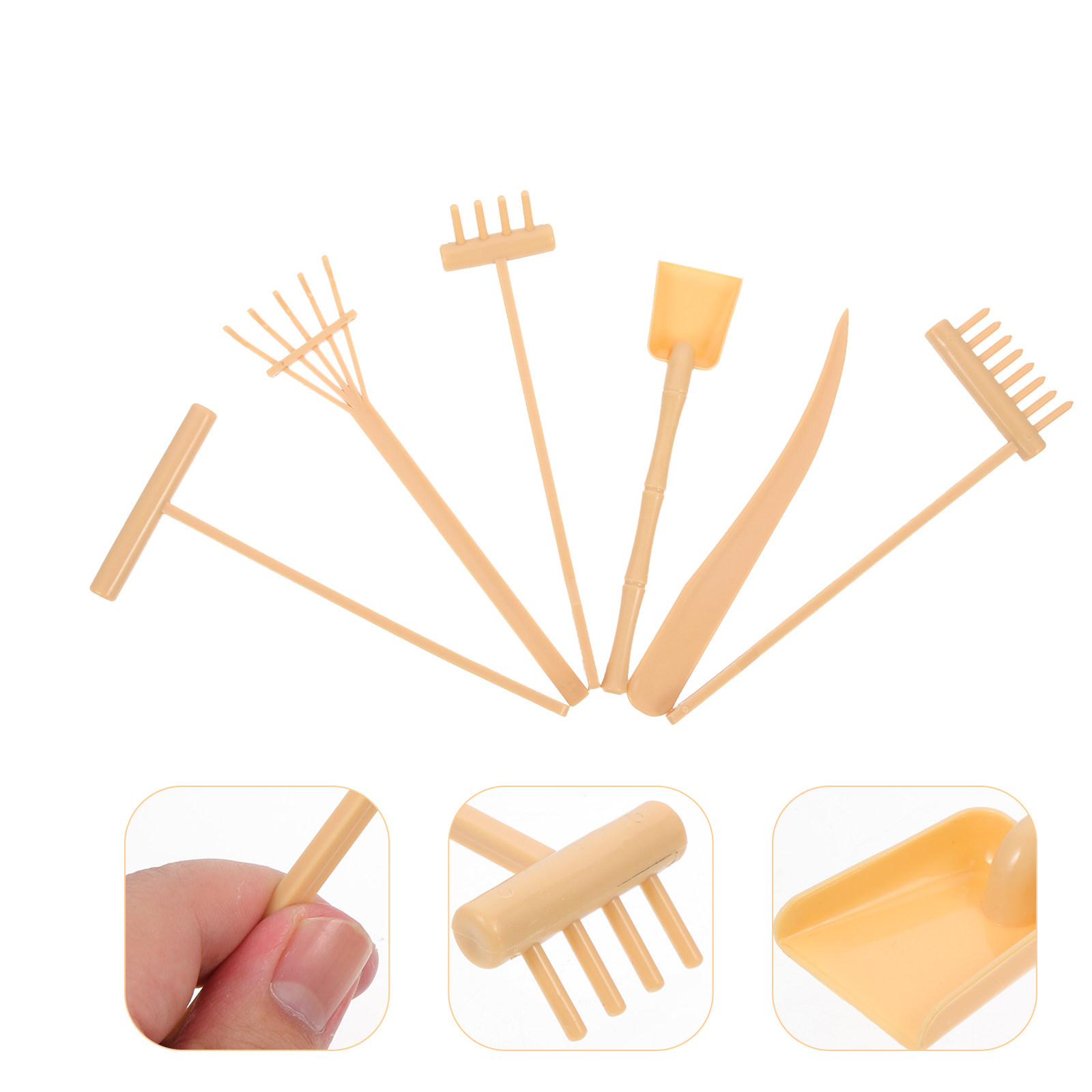 Gardening Tools Drawing - 6Pcs Zen Sand Tray Tools Mini