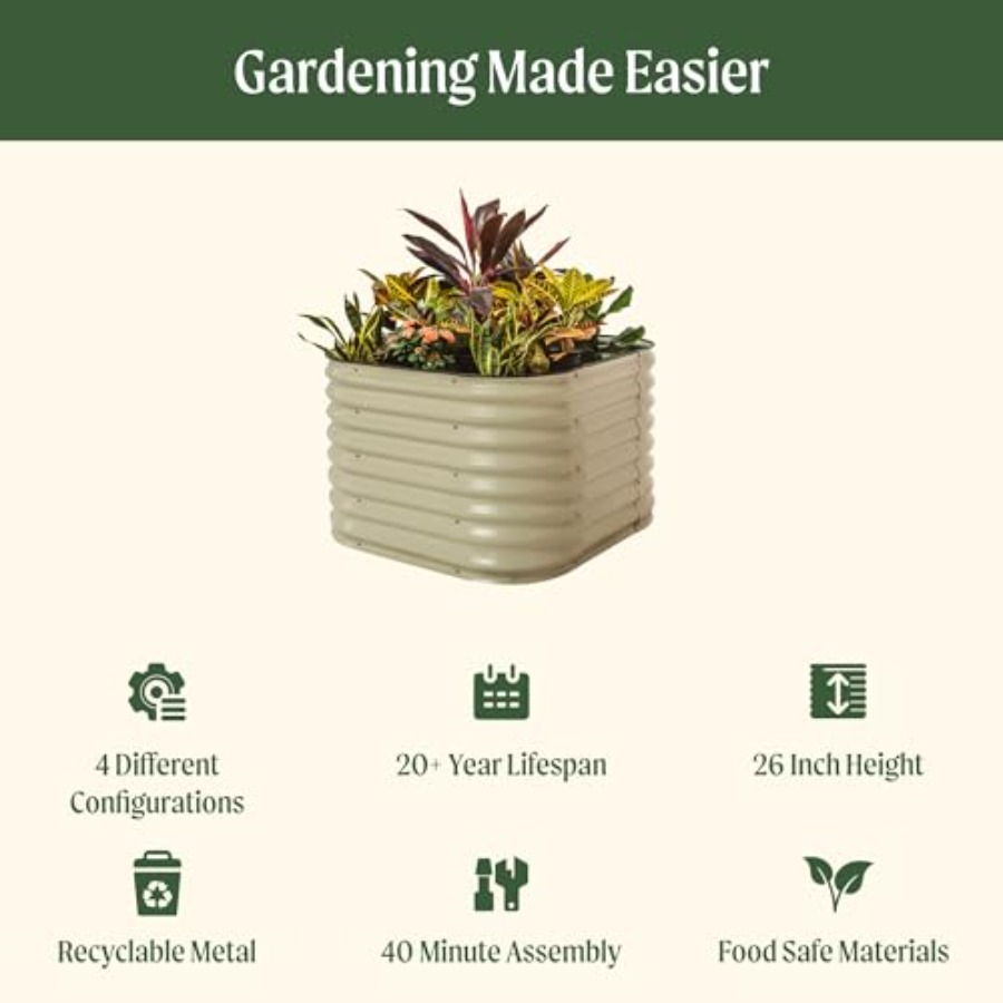26 Extra Tall Raised Garden Be - огляд і ціна Raised Bed Planter Box