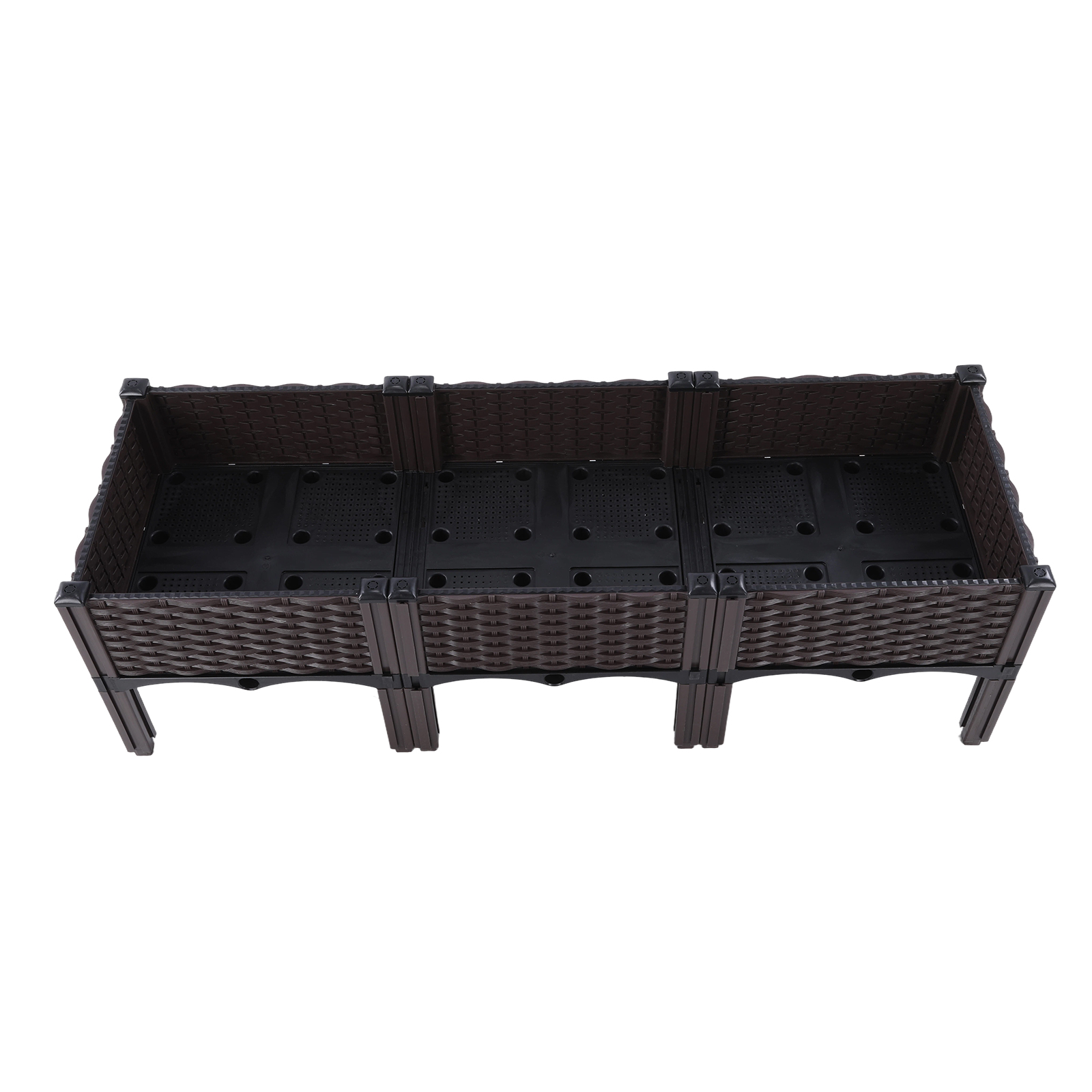 Plastic Raised Planter Box wit - огляд і ціна Raised Bed Planter Box