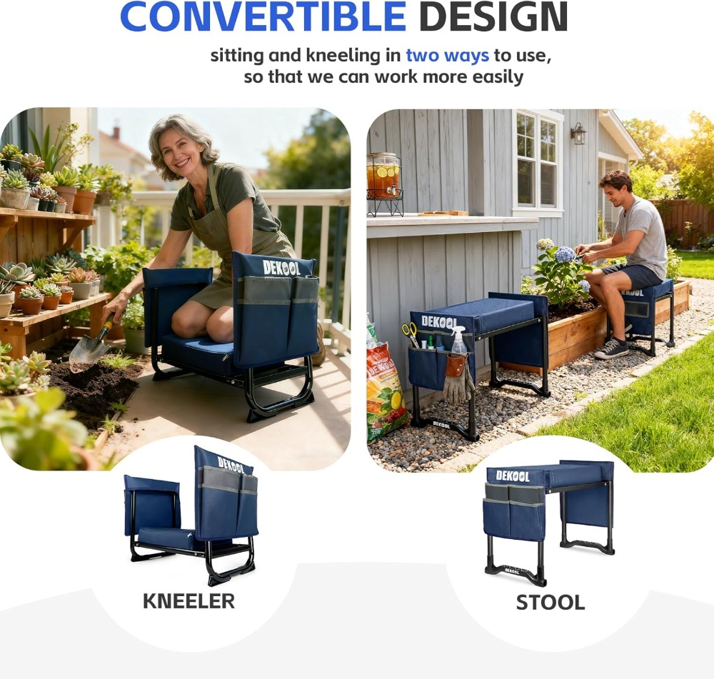 Garden Kneeler and Seat with 3 - огляд і ціна Gardening Tools Gifts