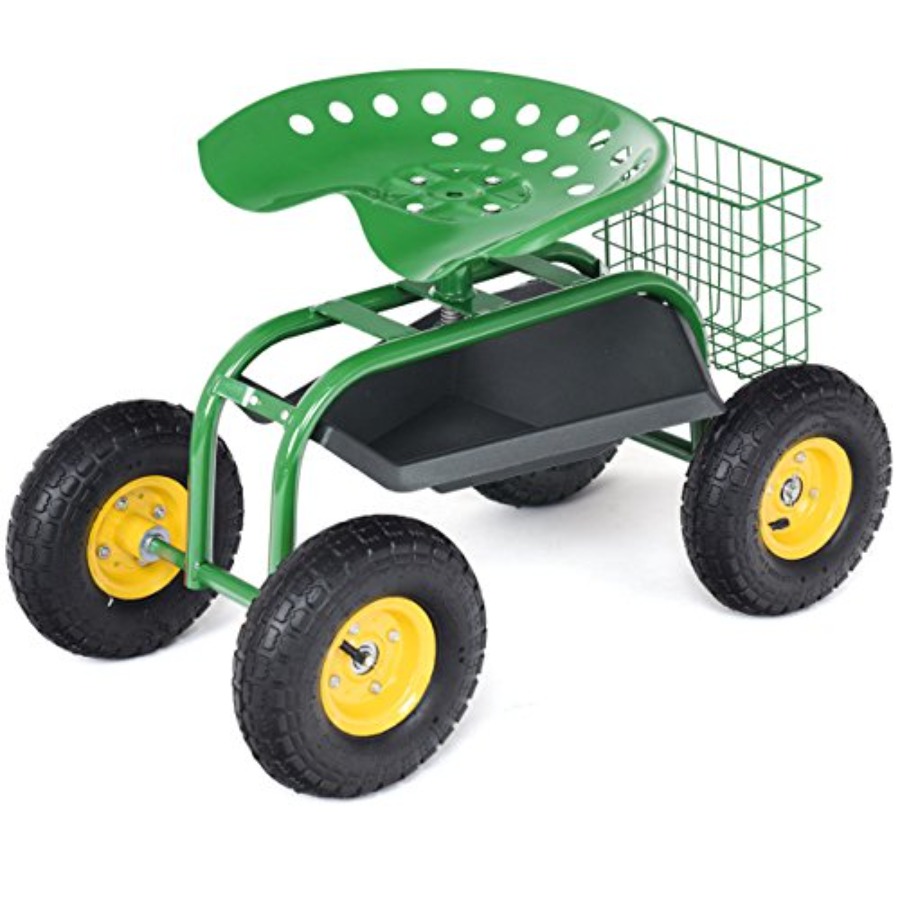 Rolling Garden Work Seat for o - огляд і ціна Gardening Tools Green