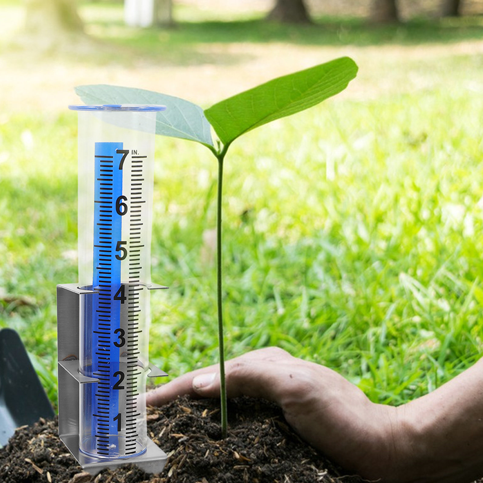 Rain Gauge Garden Lawn Farm Pa - огляд і ціна Gardening Tools Rack