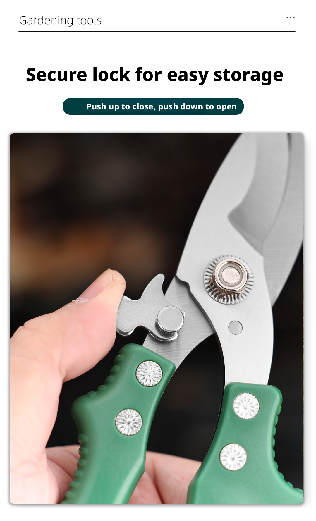 Garden Pruning Shears Stainles - огляд і ціна Gardening Tools Knife