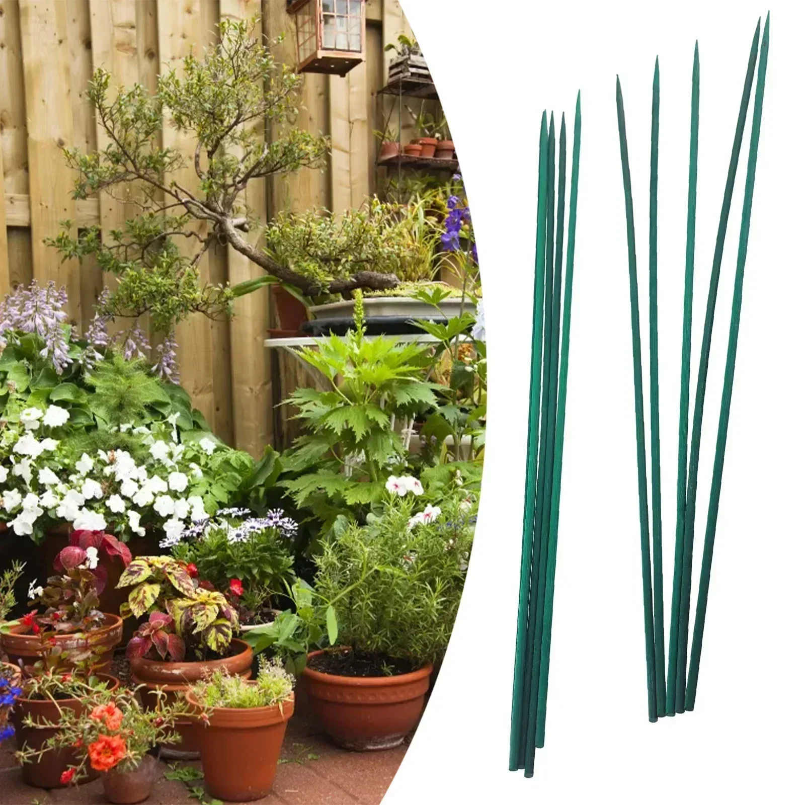 10pc 40cm Plant Stake KIT Wood - огляд і ціна Gardening Tools Green
