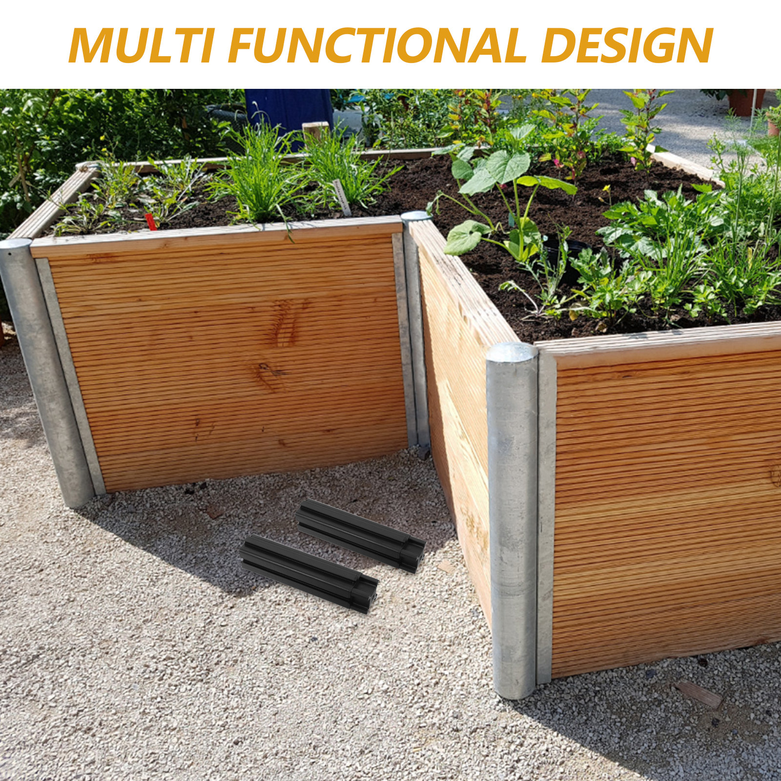 4Pcs Planter Box Risers Plasti - огляд і ціна Raised Bed Planter Box