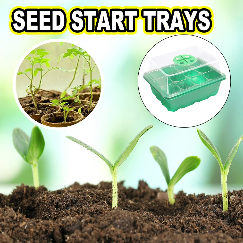 12 Holes Seed Starter Tray wit - огляд і ціна Seed Starter Trays