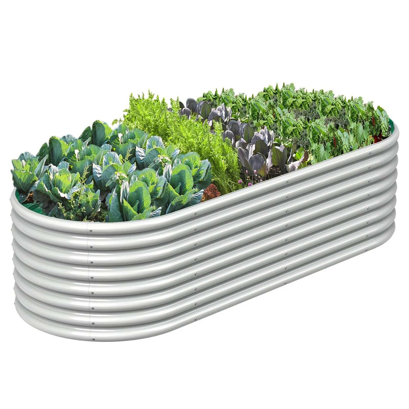 Outdoor Metal Planter Raised G - огляд і ціна Gardening Tools Green