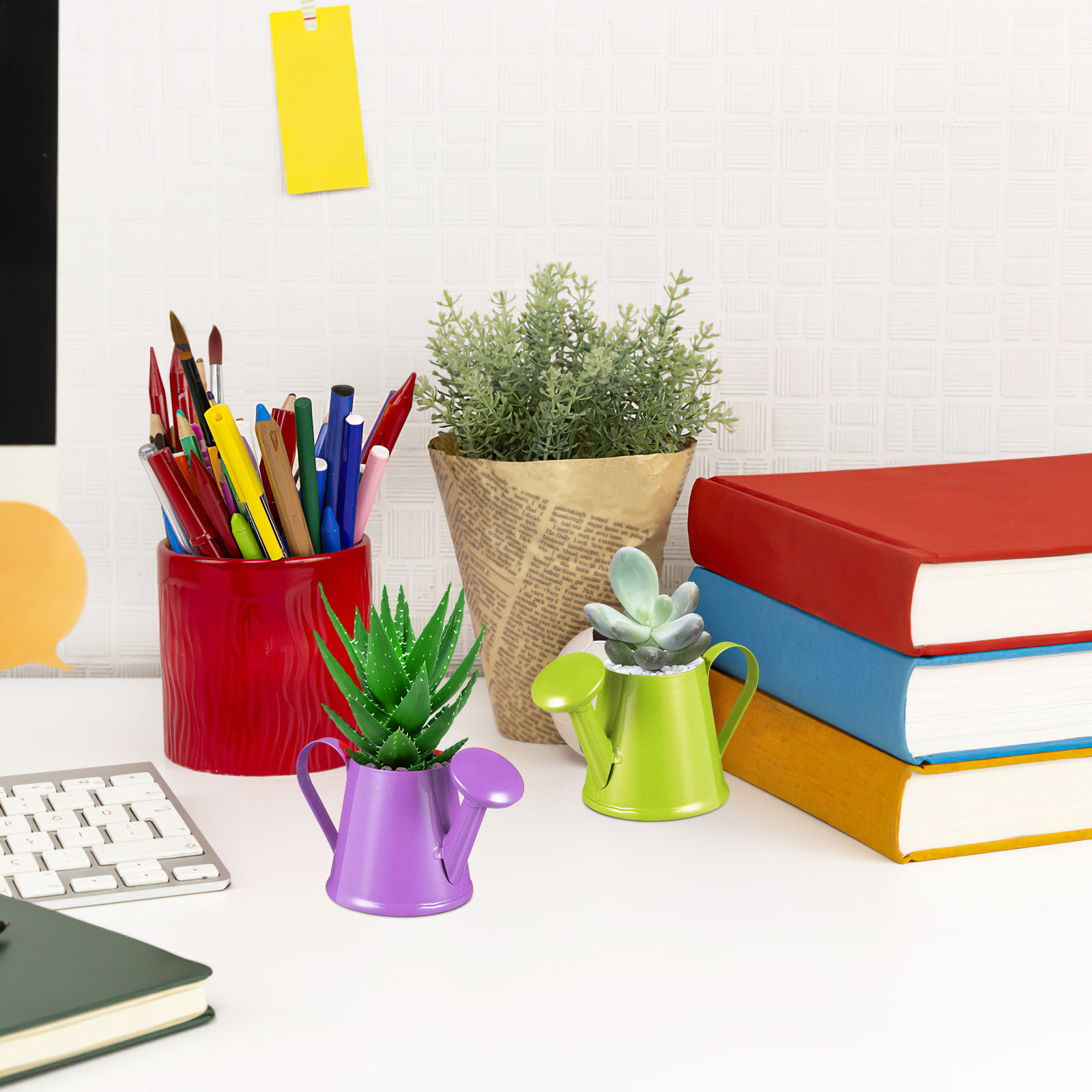 6Pcs Mini Metal Watering Can C - огляд і ціна Gardening Tools Photo