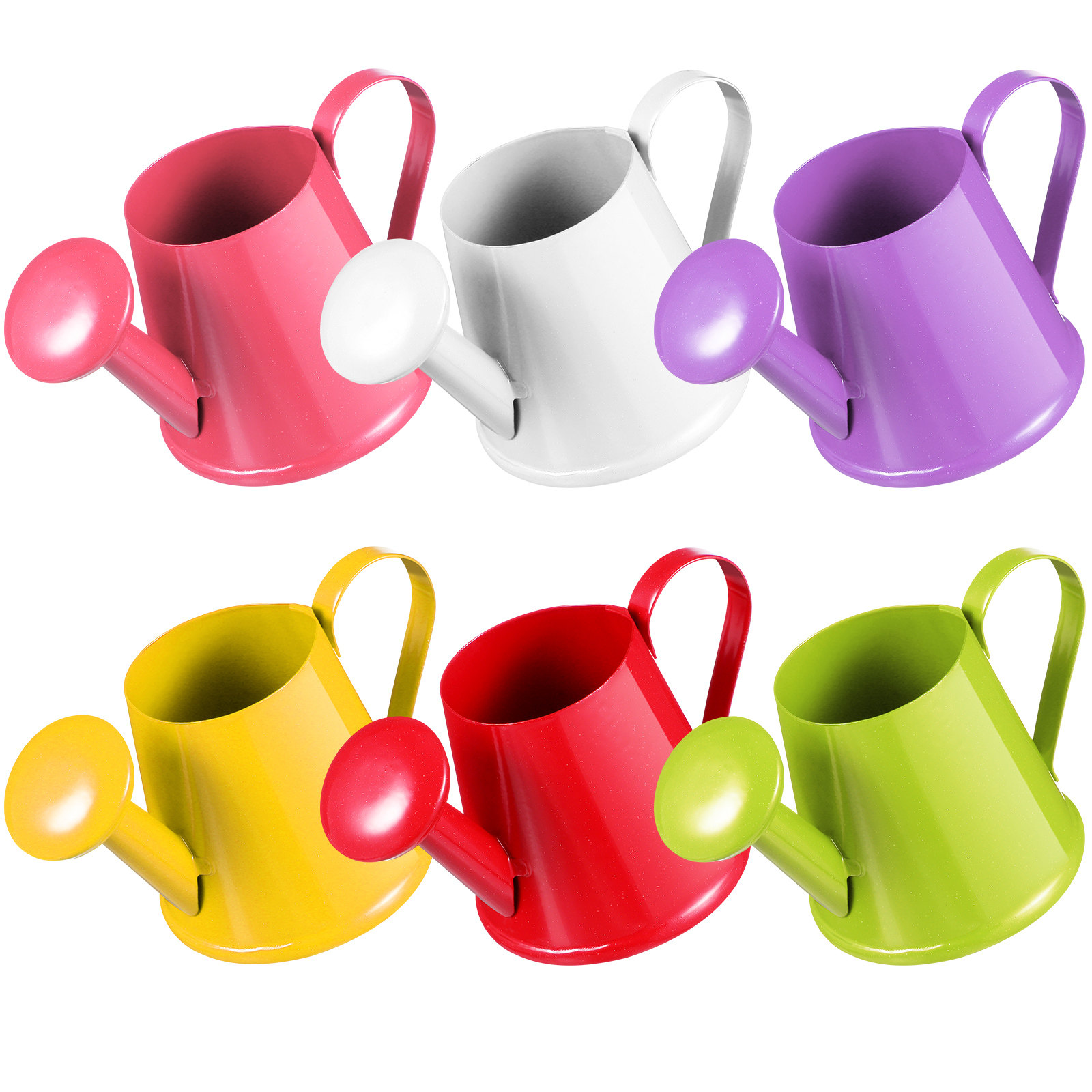 6Pcs Mini Metal Watering Can C - огляд і ціна Gardening Tools Photo