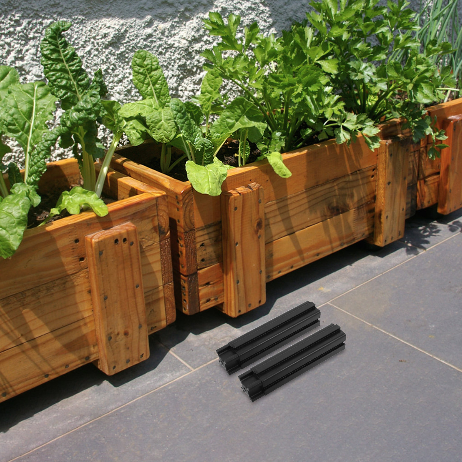 4Pcs Plastic Raised Planter Le - огляд і ціна Raised Bed Planter Box