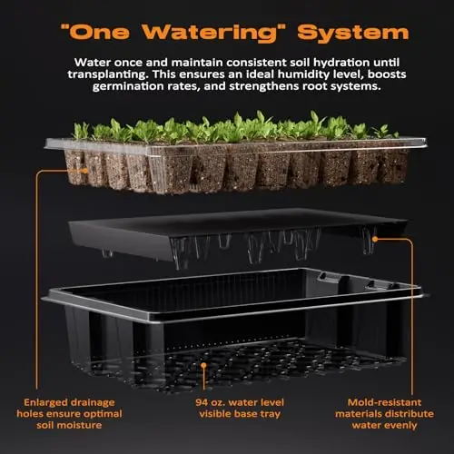 80-Cell Self-Watering Seed Sta - огляд і ціна Seed Starter Trays