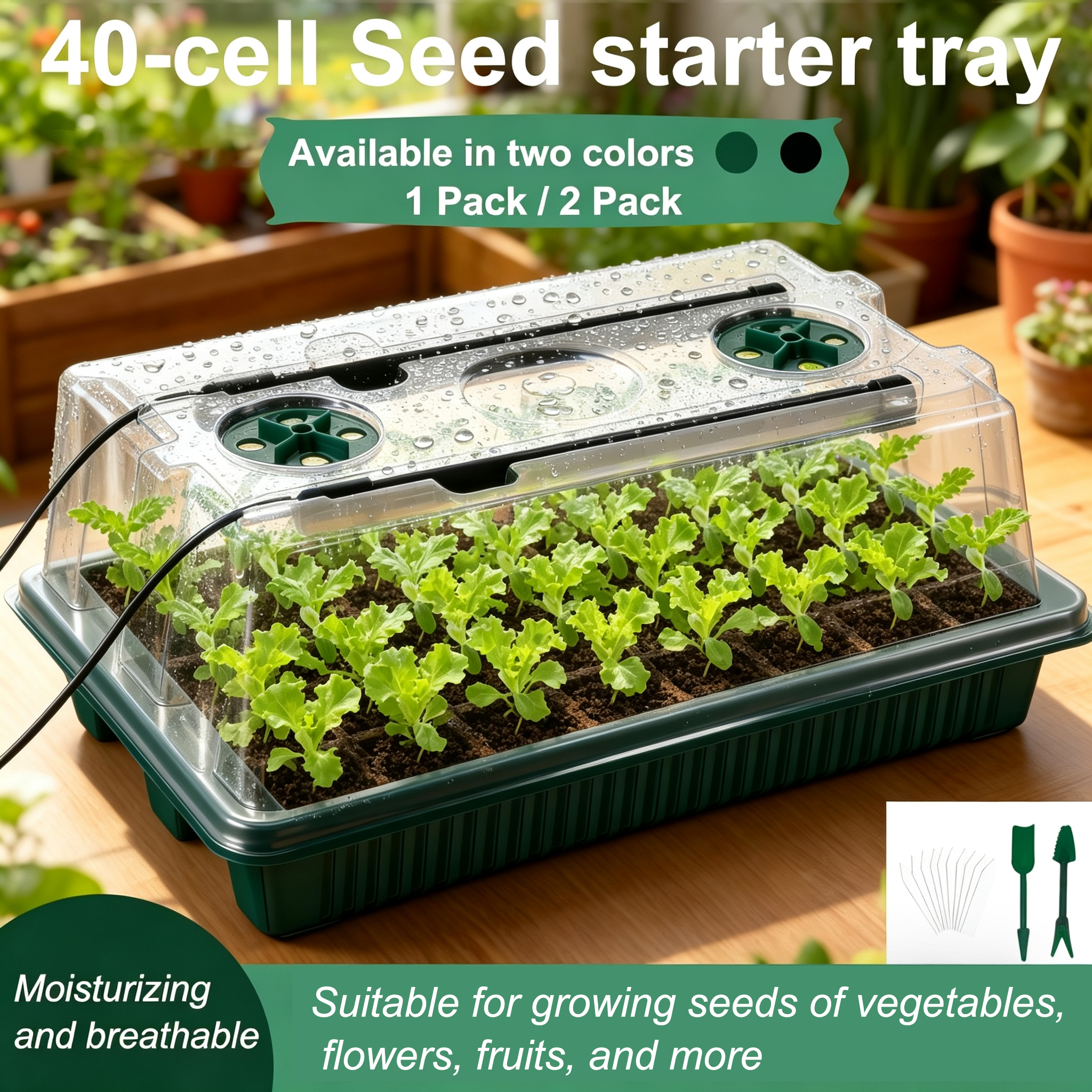 Seed Starter Tray with Grow Li - огляд і ціна Seed Starter Trays