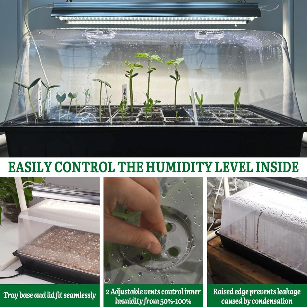 Seed Starter Kit with Grow Lig - огляд і ціна Seed Starter Trays