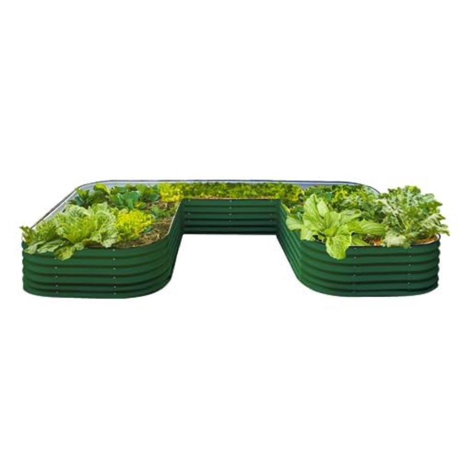 17 Tall U-Shape Metal Raised G - огляд і ціна Raised Bed Planter Box