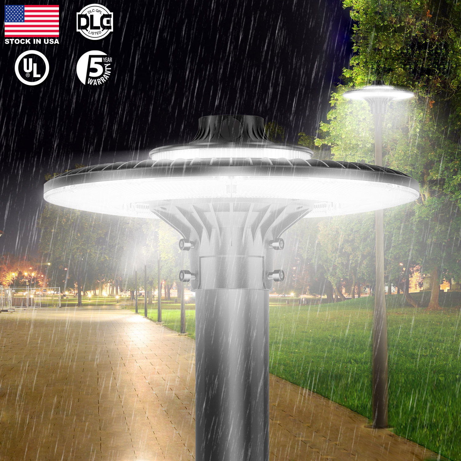 LED POST TOP Fixture ETL CE UL - огляд і ціна Gardening Tools List