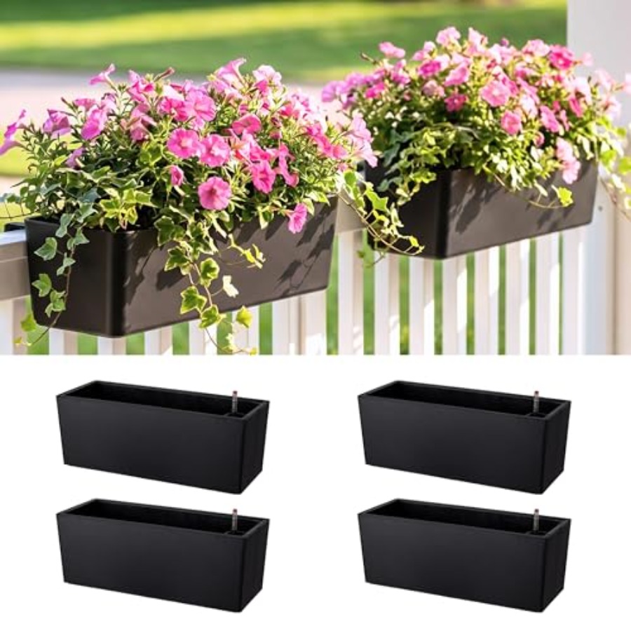 LaLaGreen Deck Railing Planter - огляд і ціна Self-Watering Planter