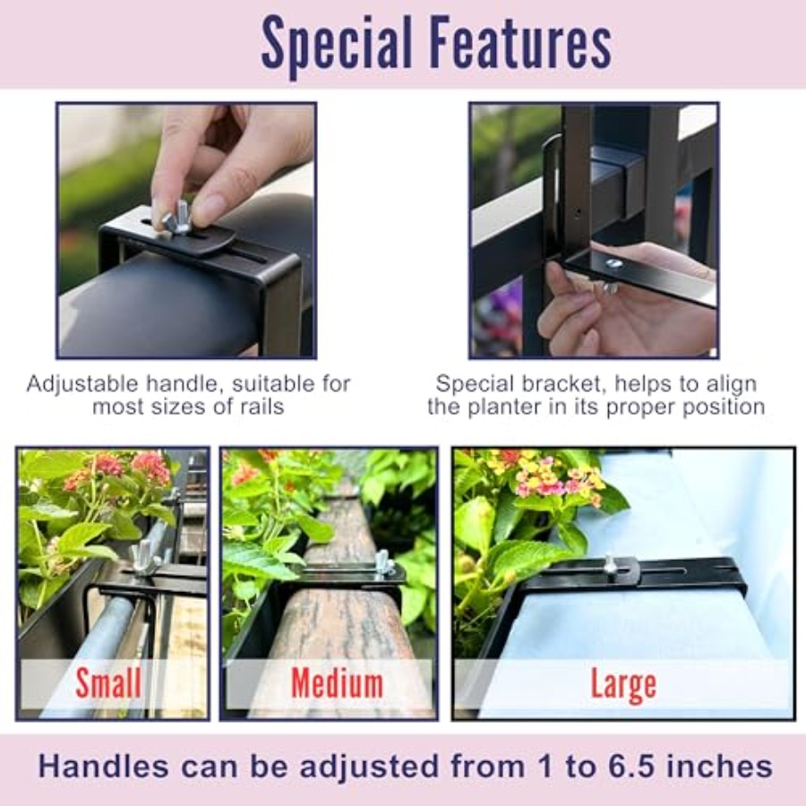 LaLaGreen Deck Railing Planter - огляд і ціна Self-Watering Planter