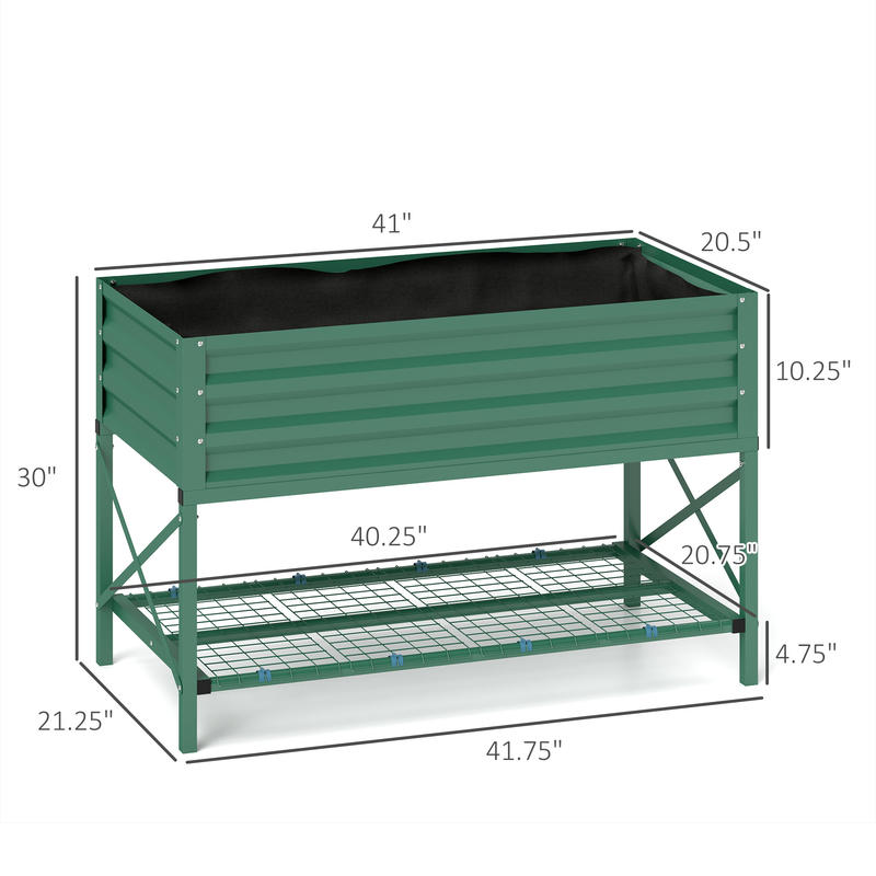 Outsunny Galvanized Raised Gar - огляд і ціна Raised Bed Planter Box
