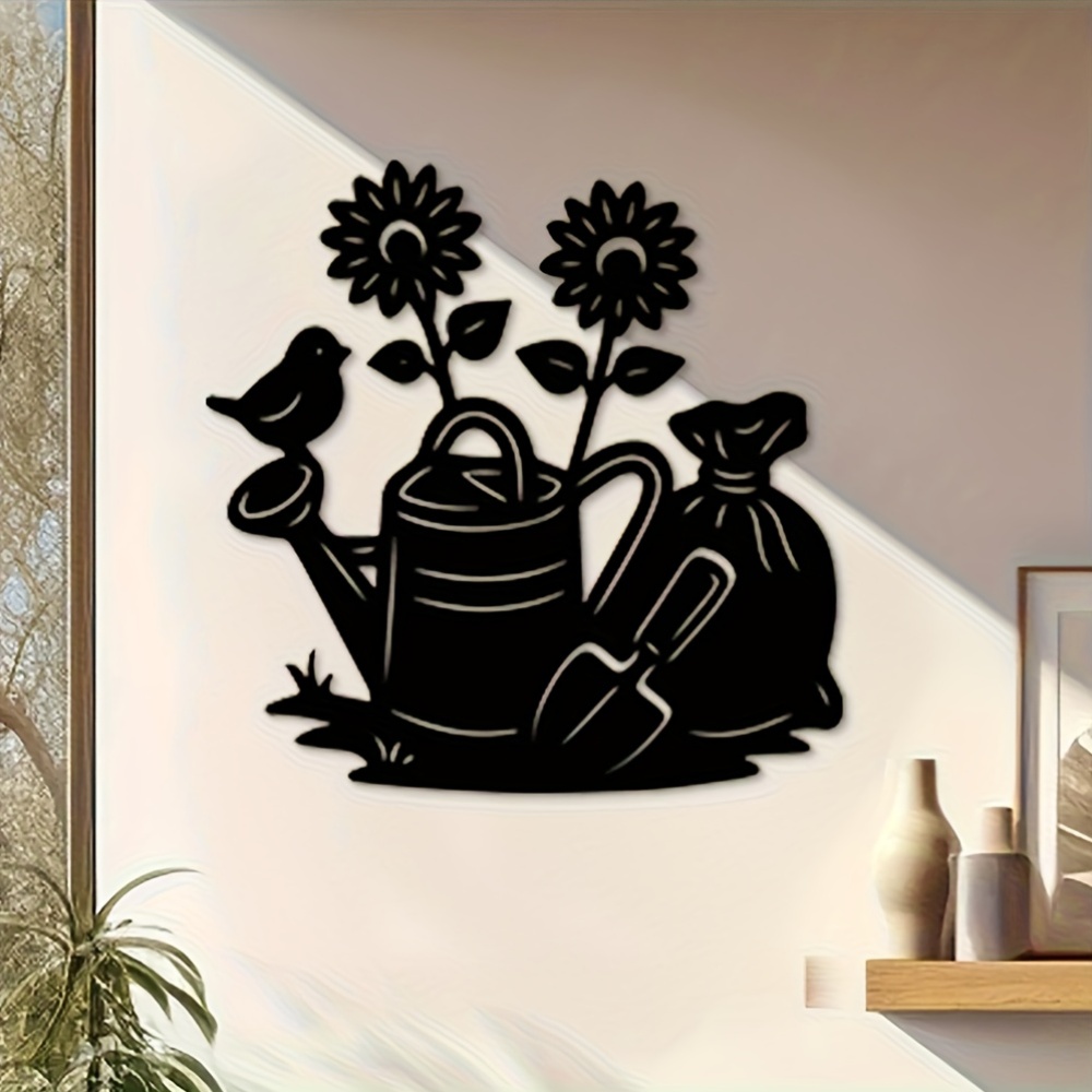 1Pcs Black Lacquered Metal Flo - огляд і ціна Gardening Tools Vintage