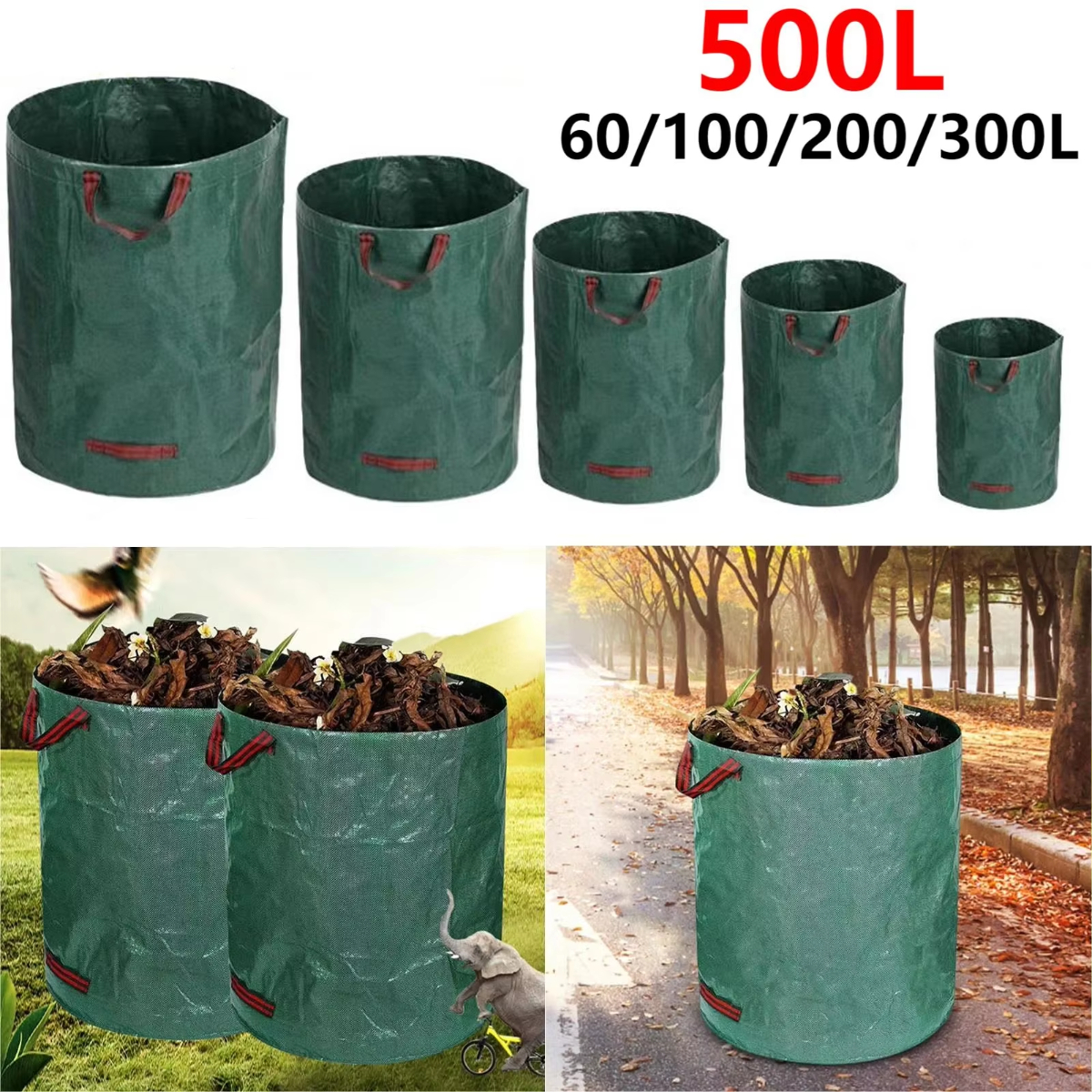 Garden Waste Bag 500L Large Ca - огляд і ціна Grow Bags