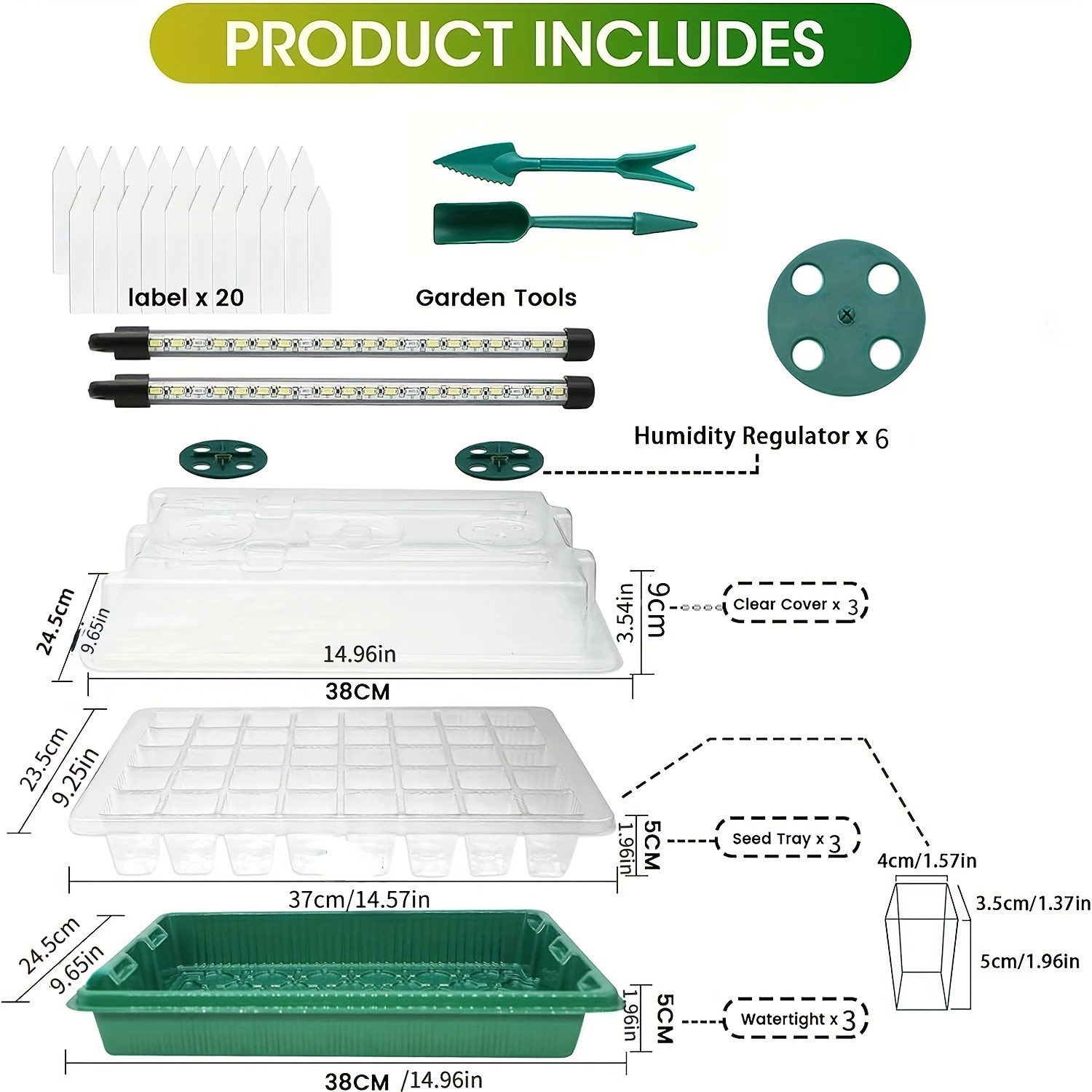 Seed Starter Trays With High D - огляд і ціна Seed Starter Trays