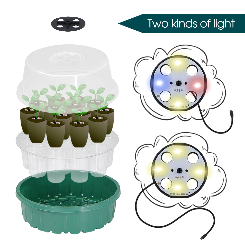 Round Seed Starter Tray with F - огляд і ціна Seed Starter Trays