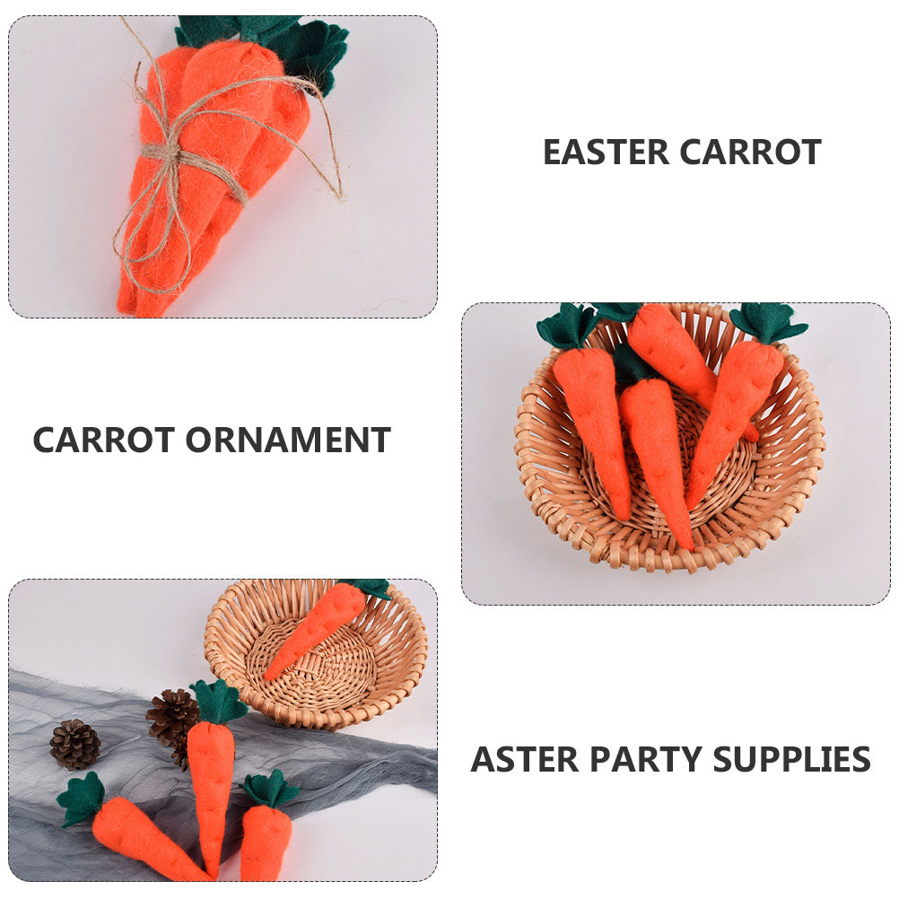 3Pcs Easter Carrot Decor Simul - огляд і ціна Gardening Tools Photo