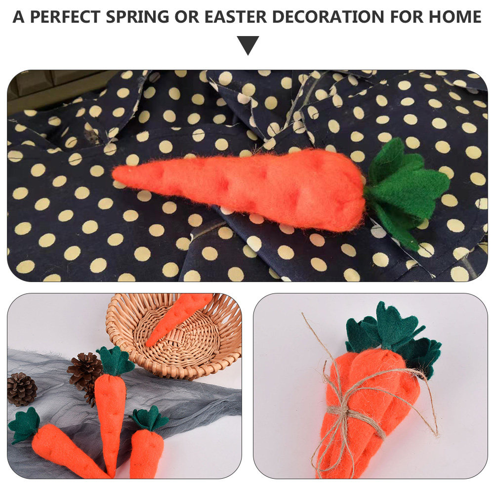 3Pcs Easter Carrot Decor Simul - огляд і ціна Gardening Tools Photo