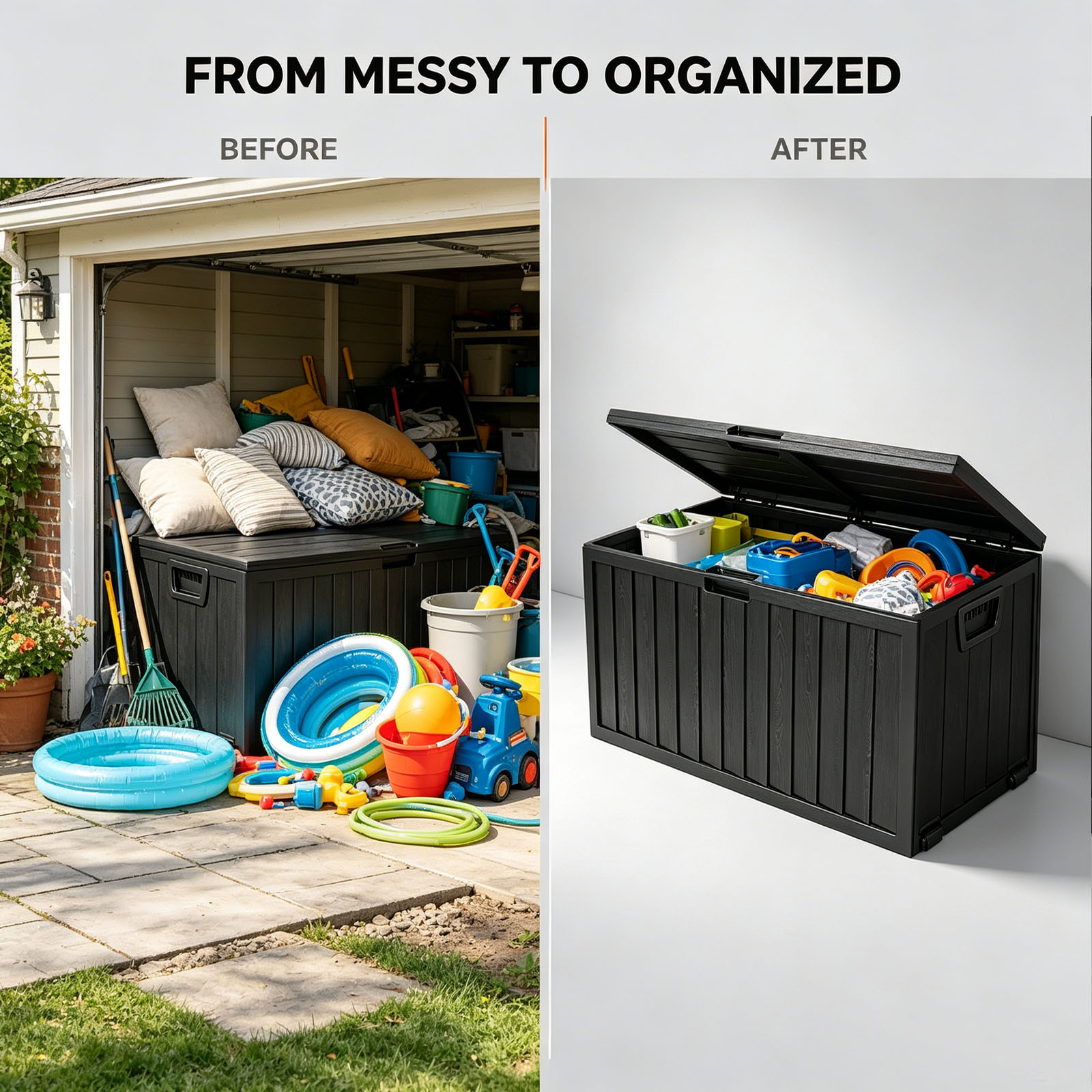 75 Gallon Outdoor Resin Deck S - огляд і ціна Gardening Tools Rack