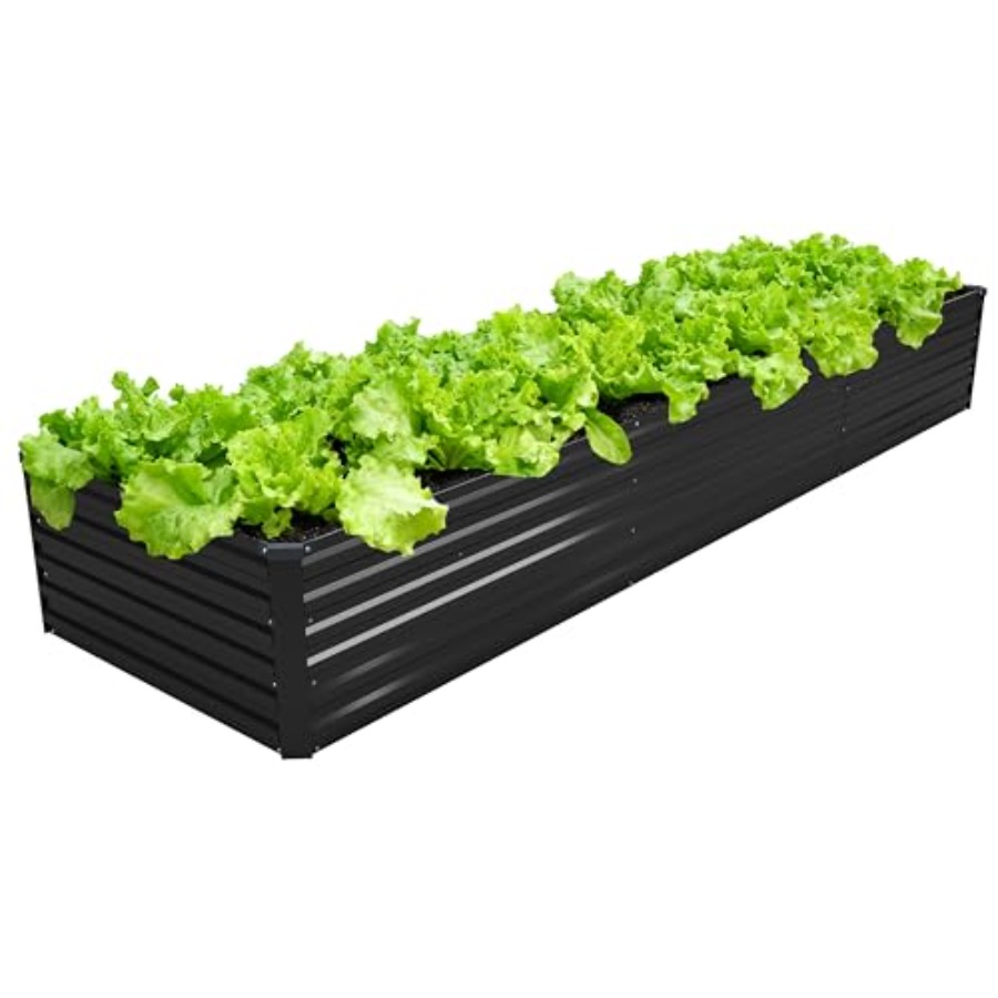 Outdoor galvanized metal raise - огляд і ціна Raised Bed Planter Box
