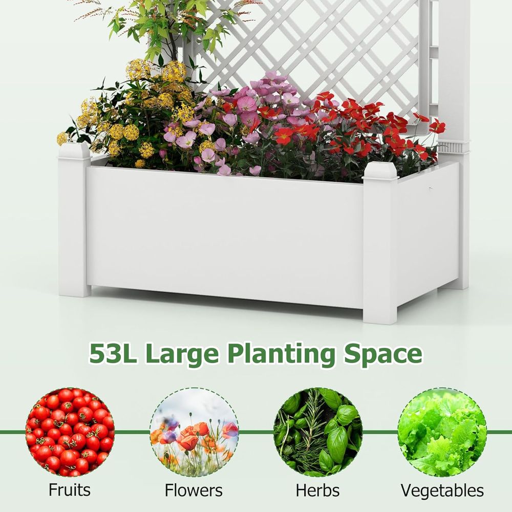 2-Piece Garden Planter with Tr - огляд і ціна Self-Watering Planter