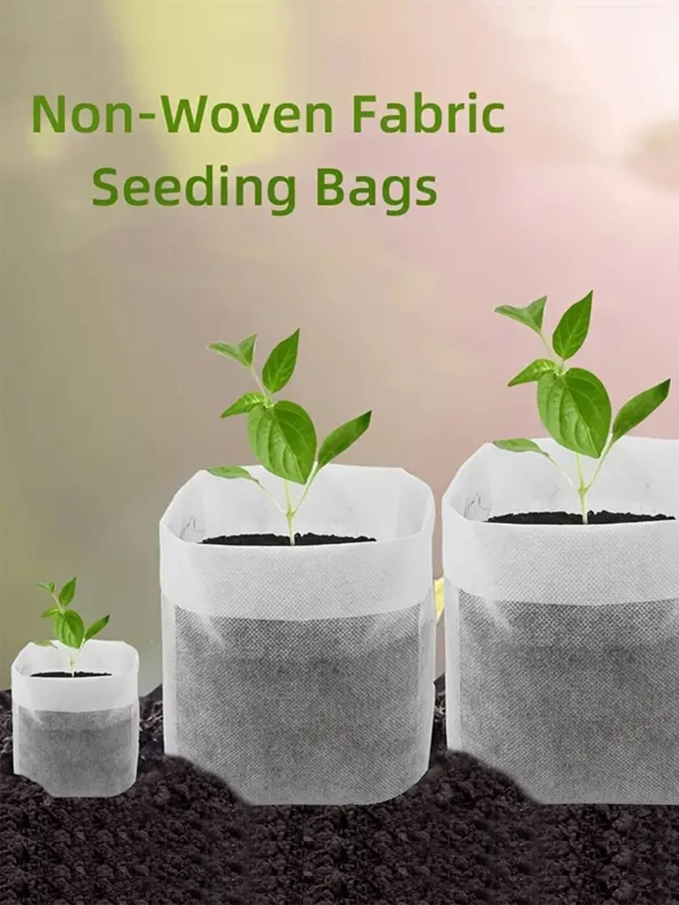 100pcs A set of，Eco-Friendly N - огляд і ціна Grow Bags