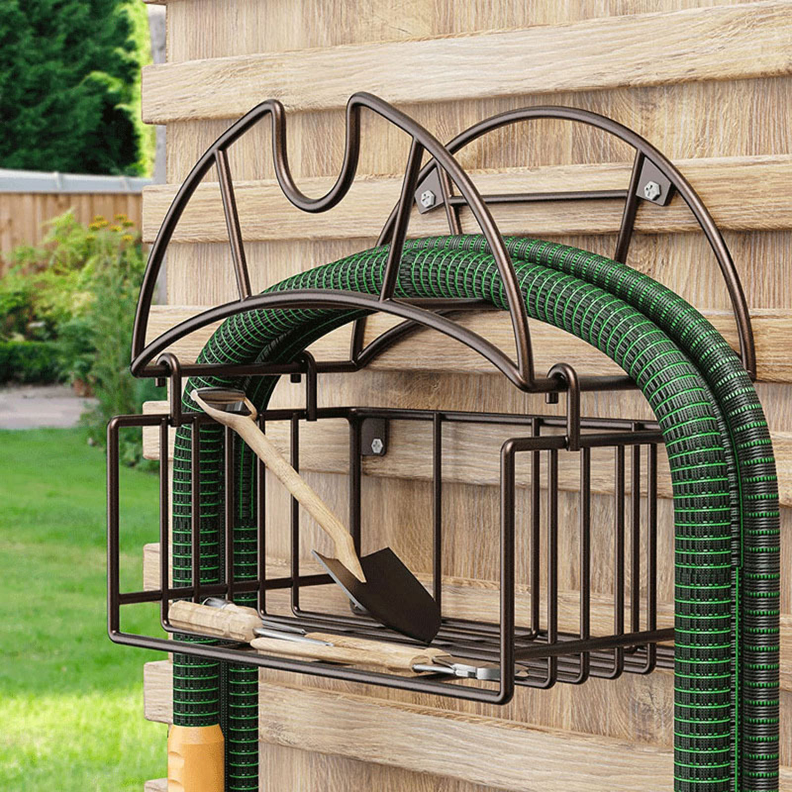 Wall Mount Garden Hose Holder  - огляд і ціна Gardening Tools Rack