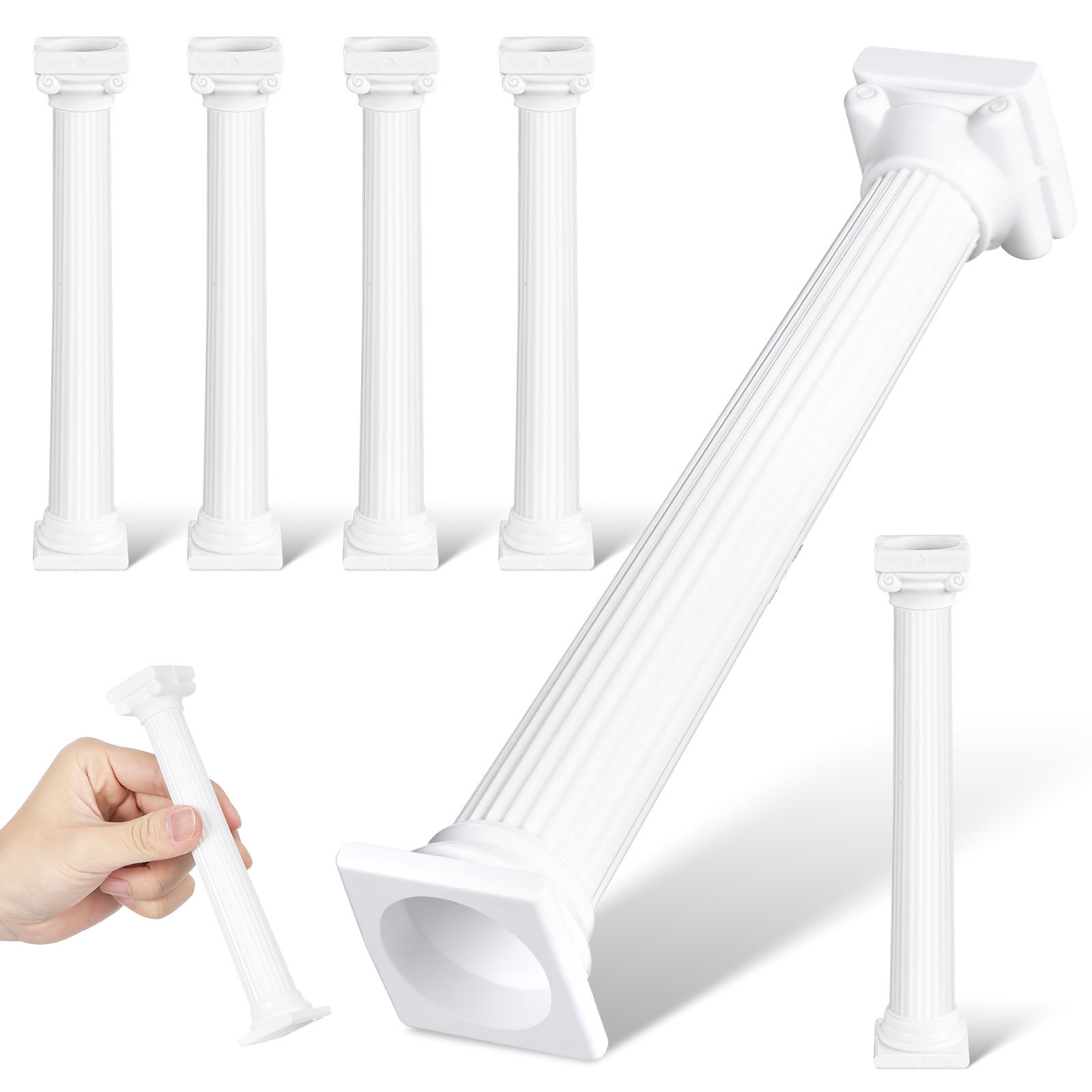 6Pcs Roman Pillar Mini Column  - огляд і ціна Gardening Tools Photo