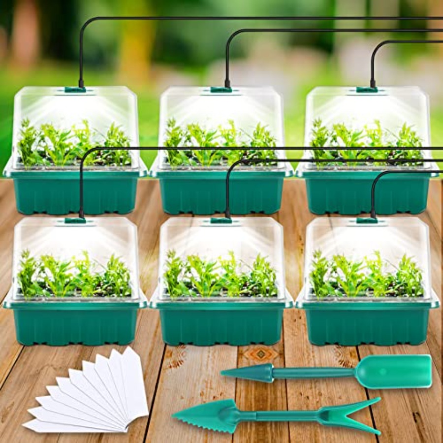Seed Starter Tray with Light,  - огляд і ціна Seed Starter Trays