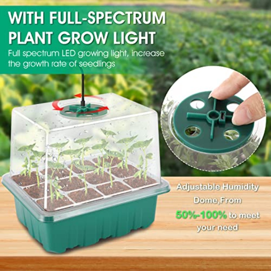 Seed Starter Tray with Light,  - огляд і ціна Seed Starter Trays